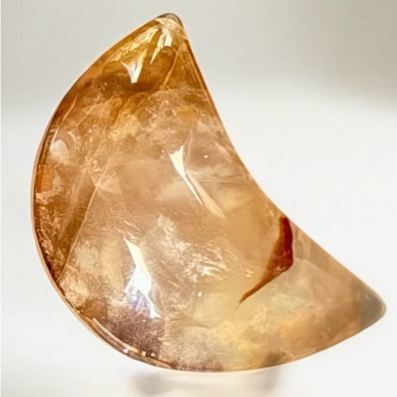 Natural Crystal Palm Stone Duo (Black Opal/Citrine) - Picture 9 of 11